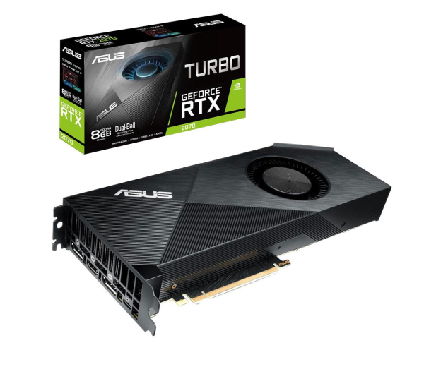 ASUS RTX 2070 TURBO 8GB GDDR6 256BIT DP/HDMI/USB-c TURBO-RTX2070-8G - 456612 - zdjęcie